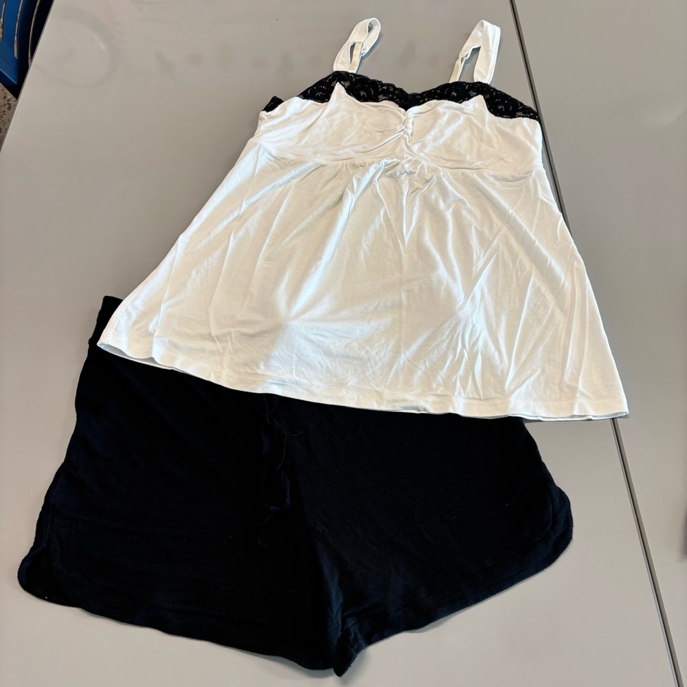 Soma Black and White Pajama Set